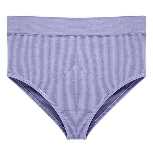 Rib Cotton Briefs - Purple - Omi Beauty